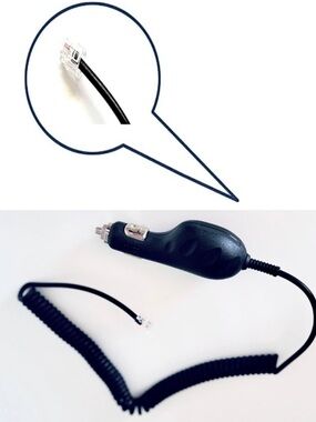 CELLET Auto Radar Detector Black Car DC Power Charger w Coiled Cable